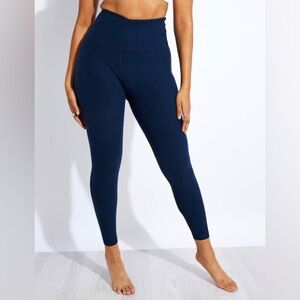 Beyond Yoga At Your Leisure High Waisted Midi Legging - Nocturnal Navy Size L